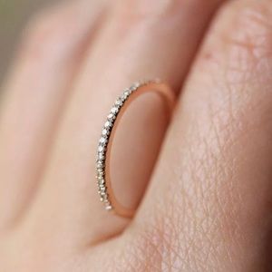 ✨18K Gold Dainty Stackable Band✨